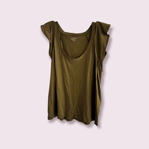 Loft flutter sleeve top